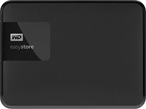 WD Easystore External USB 3.0 Portable 2TB Hard Drive – Black