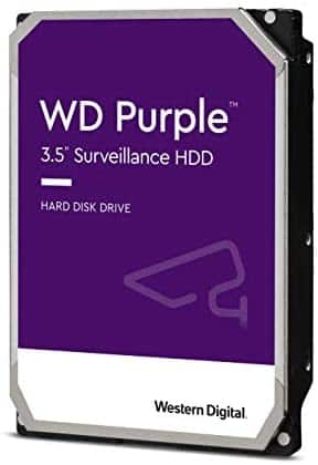 WD Purple 1TB Surveillance Hard Drive – 5400 RPM Class, SATA 6 Gb/s, 64 MB Cache, 3.5″ – WD10PURZ