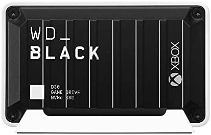 WD_BLACK 1TB D30 Game Drive SSD for Xbox One – Portable External Solid State Drive, Compatible with Xbox and PC, Up to 900MB/s – WDBAMF0010BBW-WESN