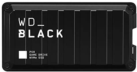 WD_BLACK 1TB P50 Game Drive – Portable External Solid State Drive SSD, Compatible with Playstation, Xbox, PC, & Mac, Up to 2,000 MB/s – WDBA3S0010BBK-WESN