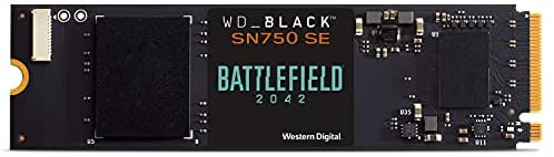 WD_BLACK 1TB SN750 SE NVMe SSD with Battlefield 2042 Game Code Bundle – Gen4 PCle, Internal Gaming SSD Solid State Drive, M.2 2280, Up to 3,600 MB/s – WDBB9J0010BNC-NRSN