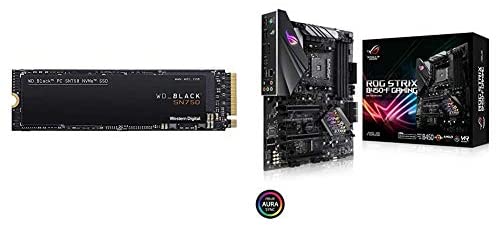 WD_Black SN750 500GB NVMe Internal Gaming SSD & ASUS ROG Strix B450-F Gaming Motherboard (ATX) AMD Ryzen 2 AM4