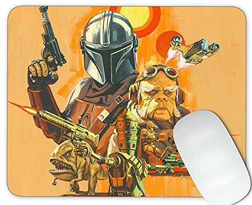 War of The Mandalorians Mouse pad Gaming Mouse pad Mousepad Nonslip Rubber Backing