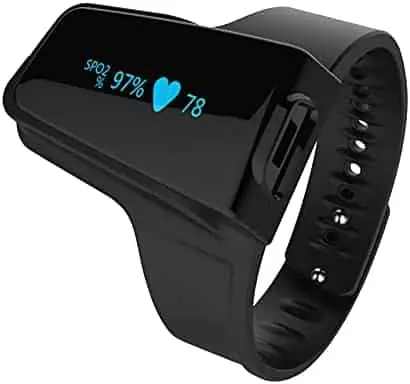 Wellue Checkme 02 Max — Wrist Wearable Monitor – Bluetooth Sleep Tracker Ring | 02 Level and Heart Rate Overnight