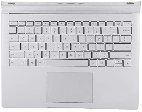 Wendry Keyboard,Portable Office Keyboard Multifunctional Keyboard Replacement for Microsoft Surface Book 1 1704,Silver