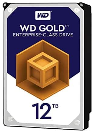 Western Digital 12TB WD Gold Enterprise Class Internal Hard Drive – 7200 RPM Class, SATA 6 Gb/s, 256 MB Cache, 3.5″ – WD121KRYZ