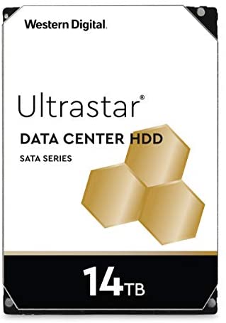 Western Digital 14TB Ultrastar DC HC530 SATA HDD – 7200 RPM Class, SATA 6 Gb/s, 512MB Cache, 3.5″ – WUH721414ALE6L4