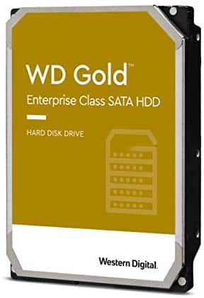 Western Digital 14TB WD Gold Enterprise Class Internal Hard Drive – 7200 RPM Class, SATA 6 Gb/s, 512 MB Cache, 3.5″ – WD141KRYZ