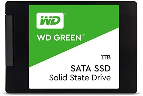 Western Digital 1TB WD Green Internal PC SSD Solid State Drive – SATA III 6 Gb/s, 2.5″/7mm, Up to 550 MB/s – WDS100T2G0A