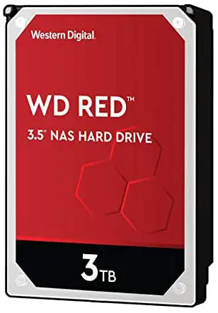 Western Digital 3TB WD Red NAS Internal Hard Drive HDD – 5400 RPM, SATA 6 Gb/s, SMR, 256MB Cache, 3.5″ – WD30EFAX