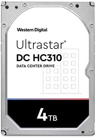 Western Digital 4TB Ultrastar DC HC310 SATA HDD – 7200 RPM Class, SATA 6 Gb/s, 256MB Cache, 3.5″ – HUS726T4TALA6L4