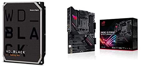 Western Digital 4TB WD Black Performance Internal Hard Drive & ASUS ROG Strix B550-F Gaming (WiFi 6) AMD AM4 (3rd Gen Ryzen ATX Gaming Motherboard