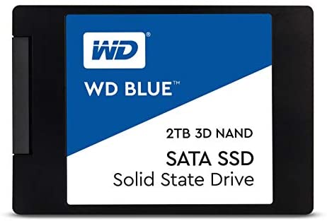 Western Digital 4TB WD Blue 3D NAND Internal PC SSD – SATA III 6 Gb/s, 2.5″/7mm, Up to 560 MB/s – WDS400T2B0A