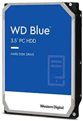 Western Digital 4TB WD Blue PC Hard Drive HDD – 5400 RPM, SATA 6 Gb/s, 256 MB Cache, 3.5″ – WD40EZAZ
