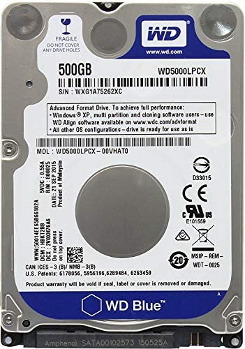 Western Digital 500GB 2.5″ Playstation 3 / Playstation 4 Hard Drive (PS3 Fat, PS3 Slim, PS3 Super Slim, PS4, Notebook, Laptop) 1 Year Storite Warranty