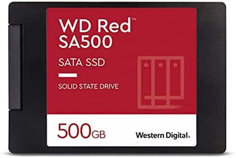 Western Digital 500GB WD Red SA500 NAS 3D NAND Internal SSD – SATA III 6 Gb/s, 2.5″/7mm, Up to 560 MB/s – WDS500G1R0A
