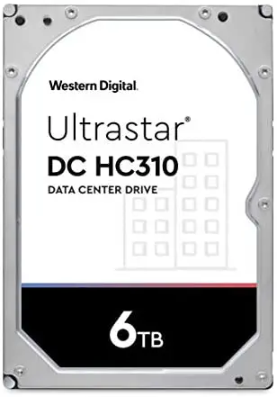 Western Digital 6TB Ultrastar DC HC310 SATA HDD – 7200 RPM Class, SATA 6 Gb/s, 256MB Cache, 3.5″ – HUS726T6TALE6L4