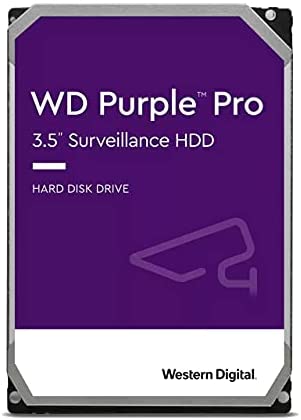 Western Digital 8TB WD Purple Pro Surveillance Internal Hard Drive HDD – 7200 RPM, SATA 6 Gb/s, 256 MB Cache, 3.5″ – WD8001PURP