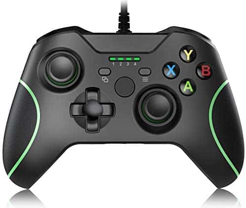 Wired Controller for Xbox One, YCCSKY Xbox Wired Game Controller for Xbox One/S/X/PC(Win 7/8/10), Gamepad Joystick Controller with Vbt Function/Audio Jack/USB Cable/Ergonomics Design