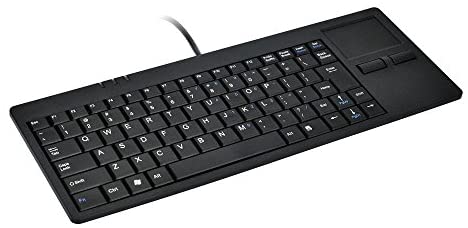 Wired Silm Keyboard with Touchpad – Portable Scissors Foot Structure – USB Port with 1 Hubs