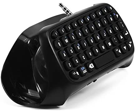 Wireless Bluetooth Keyboard for PS4,Mini Gaming Keyboard Chatpad for PS4 Controller Easy to Operate