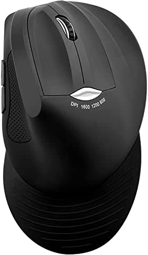Wireless Ergonomic Mouse, BKLNOG Vertical Mouse with Wrist Support, Sculpted Right Hand Shape for All Day Comfort