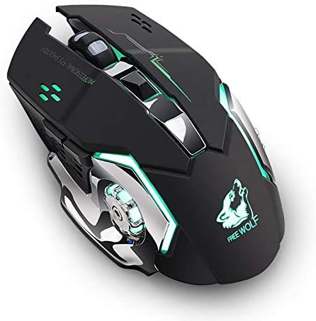 Wireless Gaming Mouse Rechargeable Silent LED Backlit USB Optical Ergonomic Gaming Mouse LOL Mice Surfing Gamer Mouse for PC