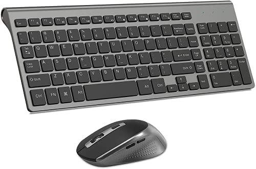 Wireless Keyboard Mouse, J JOYACCES (Grey)