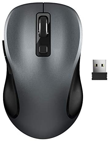 Wireless Mouse, RATEL 2.4G Wireless Ergonomic Mouse Computer Mouse Laptop Mouse USB Mouse 6 Buttons with Nano Receiver 3 Adjustable DPI Levels Cordless Wireless Mice for Windows, Mac