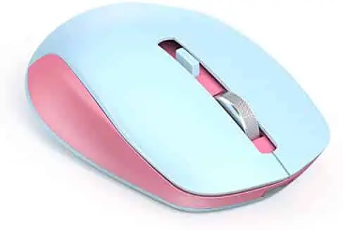 Wireless Mouse, seenda 2.4G Wireless Computer Mouse with Nano Receiver 3 Adjustable DPI Levels, Portable Mobile Optical Mice for Laptop, PC, Chromebook, Computer, Notebook, Pink & Blue