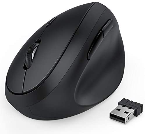 Wireless Vertical Mouse, Wireless Mouse 2.4G High Precision Ergonomic Optical Mice, Reduce Wrist Pain【 for Small Hands 】