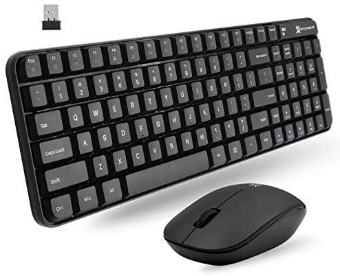 X9 Performance Compact Wireless Keyboard and Mouse Combo – 20% Smaller to Save Space – 2.4G Wireless Mouse and Keyboard Combo for PC/Chrome – Minimalistic (102 Key) Small Wireless Keyboard Mouse Combo