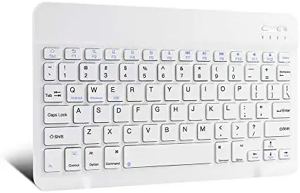 XIWMIX Ultra-Slim Wireless Bluetooth Keyboard – Universal Rechargeable Bluetooth Keyboard Compatible with iPad Pro/iPad Air/iPad 9.7/iPad 10.2/iPad Mini and Other iOS Android Windows Devices