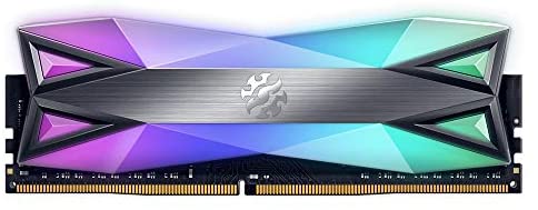 XPG DDR4 D60G RGB 16GB (2x8GB) 3200MHz PC4-25600 CL16-20-20 U-DIMM 288Pins Desktop Memory Kit, Grey (AX4U32008G16A-DT60)