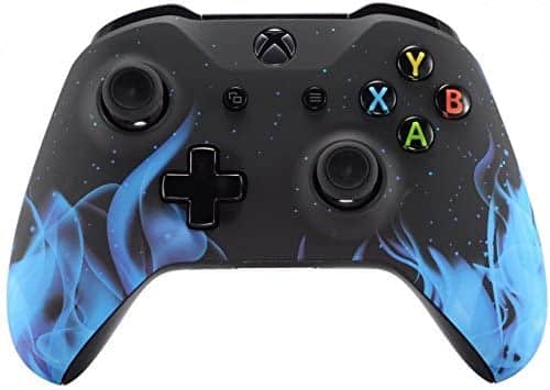 Xbox One Wireless Controller for Microsoft Xbox One – Custom Soft Touch Feel – Custom Xbox One Controller (Blue Flame)