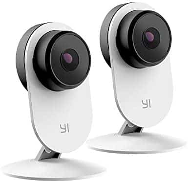 YI 2pc Security Home Camera 3 Baby Monitor, 1080p WiFi Smart Indoor Nanny IP Cam with Night Vision, 2-Way Audio, Motion Detection, Phone App, Pet Cat Dog Cam – Works with Google