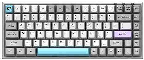 YUNZII AKKO 3084 Silent Wireless Mechanical Keyboard with Bluetooth 5.0, Dye-Sub PBT Keycap Upgraded Mechanical Gaming Keyboard (Gateron Pink Switch, 84 Keys)