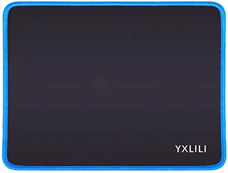 YXLILI Mouse Pad 10.6×8.3×0.12 Inch Gaming Mouse Pads Mouse Mat for Wireless Computer Mouse with Stitched Edges, Non-Slip Rubber Base, Water Resistant Mousepads for Office Home Gaming-Blue