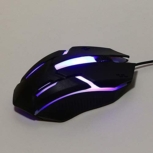 Yu2d Design 1200 DPI USB Wired Optical Gaming Mice Mouse for PC Laptop