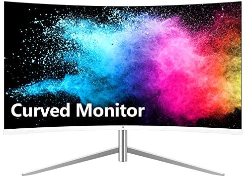 Z-Edge U24C 24-inch Curved Gaming Monitor, Full HD 1080P 1920×1080 LED Backlight Monitor, with 75Hz Refresh Rate and Eye-Care Technology, 178° Wide View Angle, Built-in Speakers, VGA+HDMI