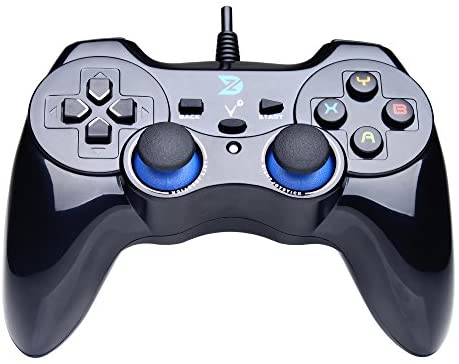ZD-V+ USB Wired Gaming Controller Gamepad for PC/Laptop Computer(Windows XP/7/8/10) & PS3 & Android & Steam – [Black]