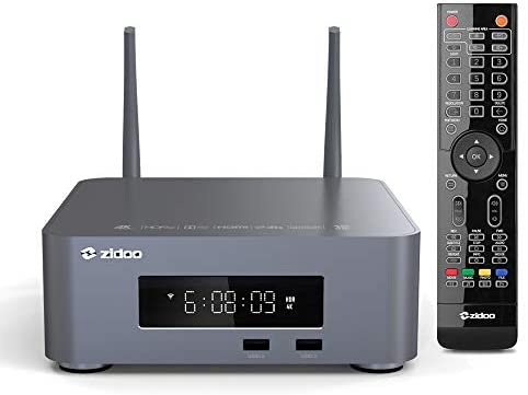 Zidoo Z10 Pro 4K Media Player with Realtek 1619DR HDR10+ 2G+32G Android 9.0 TV Box Supporting WiFi NAS with HDD Bay up to 14TB Set Top Box