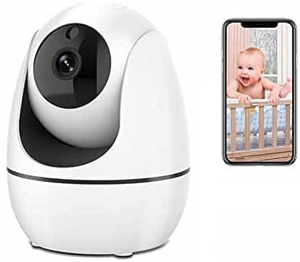 eLinkSmart WiFi Camera 1280×720 Home Security Baby Monitor, 2-Way Audio, Motion Detection, Night Vision, Video Recording, Alarm Push, Cloud Storage