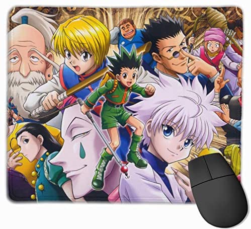 epilimnion Hunter X Hunter Computer Gaming Mouse Pad Laptop Pad Non-Slip Rubber Stitched Edges 11.8 X 9.8 Inch