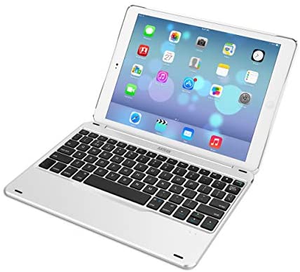 iPad 9.7-inch (iPad 6, 2018 / iPad 5, 2017) Keyboard, Arteck Ultra-Thin Bluetooth Keyboard with Folio Full Protection Case for Apple iPad 9.7 iPad 6, 5 and iPad Air 1 with 130 Degree Swivel Rotating
