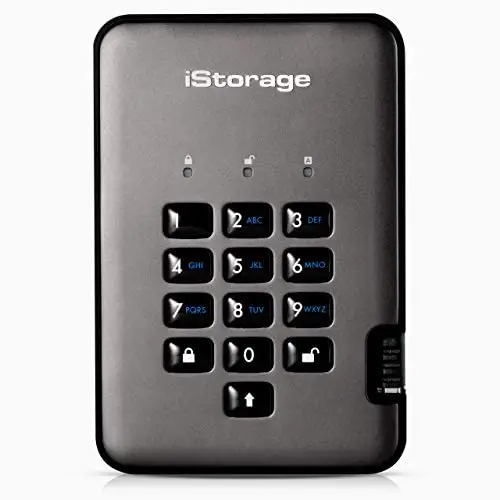 iStorage diskAshur PRO2 Secure encrypted Hard Drive – c-x Range (1TB)