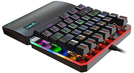 llok HXSJ V200 Streaming Ribbon One-Handed Gaming Keyboard Converter Gaming Keyboard