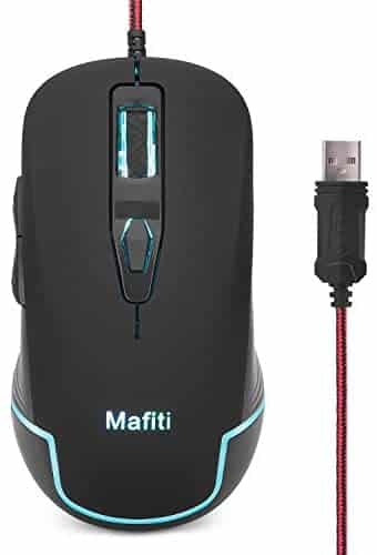 mafiti Wired Mouse , Computer Mouse for Laptop Notebook Desktop USB RGB Mice 3200DPI