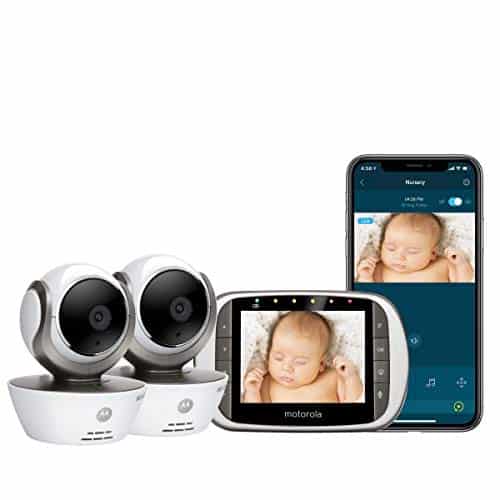 motorola MBP853CONNECT-2 Dual Mode Baby Monitor with 2 Cameras and 3.5-Inch LCD Parent Monitor and Wi-Fi Internet Viewing
