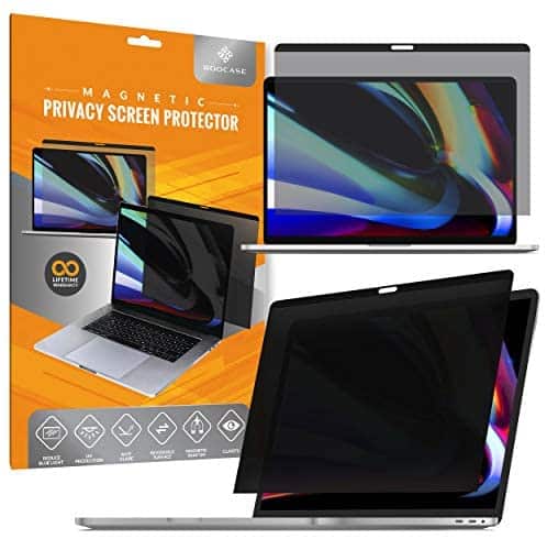 rooCASE Magnetic Privacy Screen for MacBook Pro 16-Inch (2019, 2020), Mac Privacy Filter, Anti-Glare with Camera View